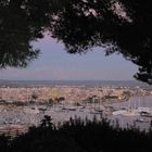 Abendlicher Blick vom Castell über die Altstadt von Palma