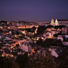 abendlicher Blick vom Castelo de Sao Jorge in Richtung Norden 