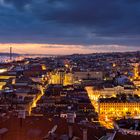 Abendlicher Blick vom Castelo Sao Jorge