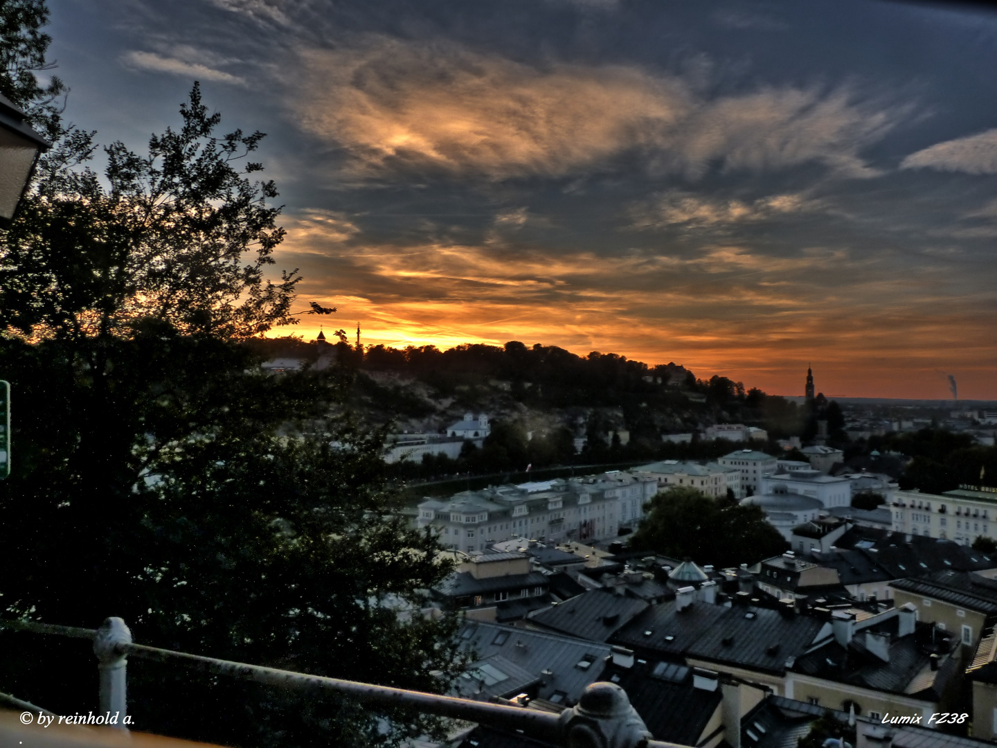 Abendlicher Blick vom Kapuzinerberg