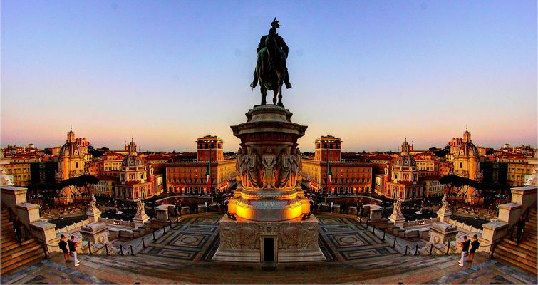 Abendlicher Blick vom "Monumento"