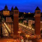 Abendlicher Blick vom Plaza de España ...