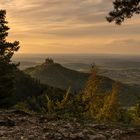 Abendlicher Blick zur Burg Hohenzollern