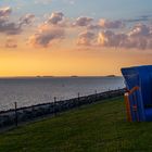 abendlicher Blick zur Hallig Hooge