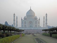 abendlicher Dunst am Taj Mahal