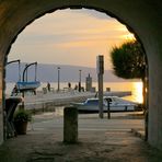 abendlicher Durchblick in Senj