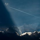 abendlicher Flug in den Schatten