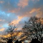 Abendlicher Himmel in meiner Straße