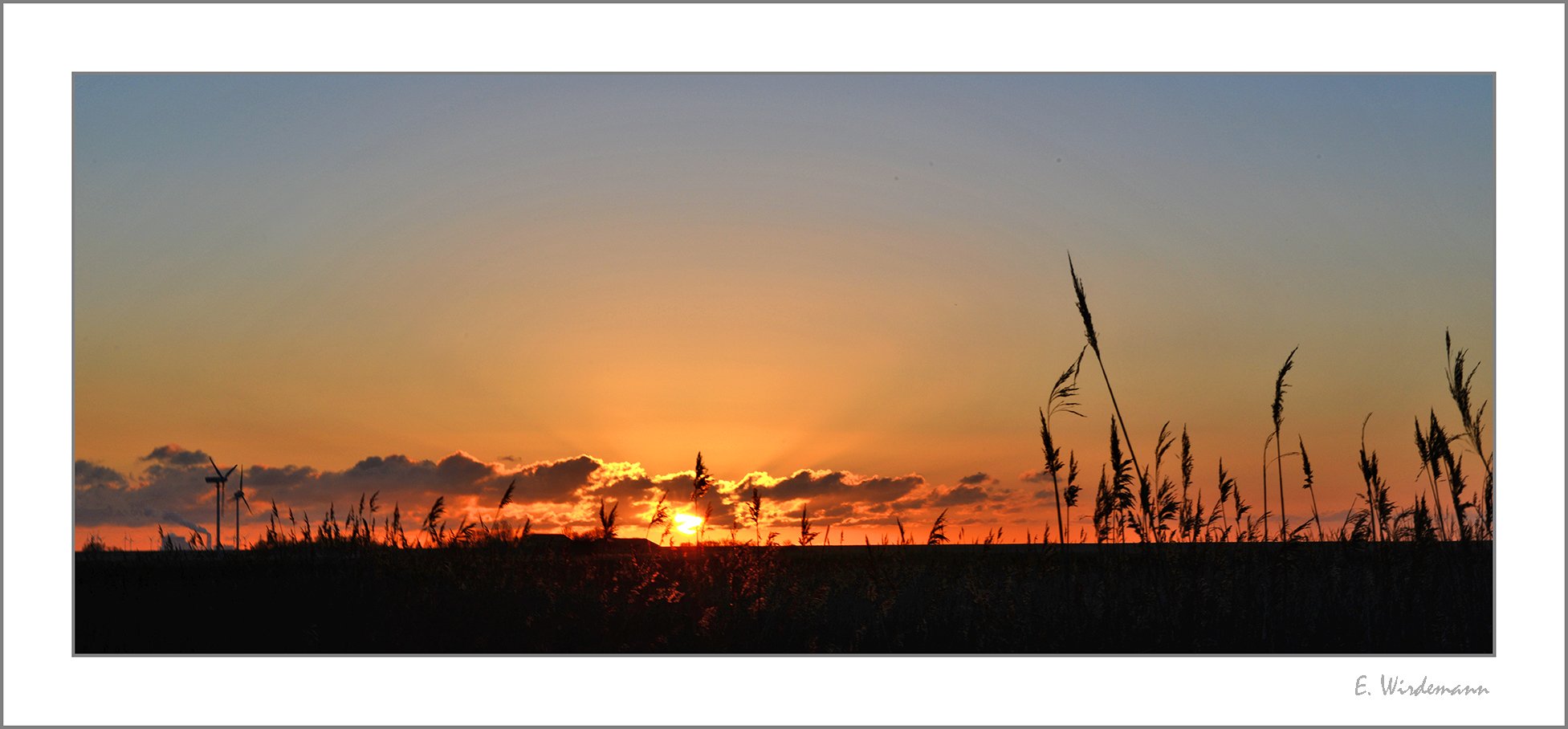 Abendlicher Horizont in Ostfriesland