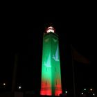 Abendlicher Leuchtturm von Noordwijk aan Zee 