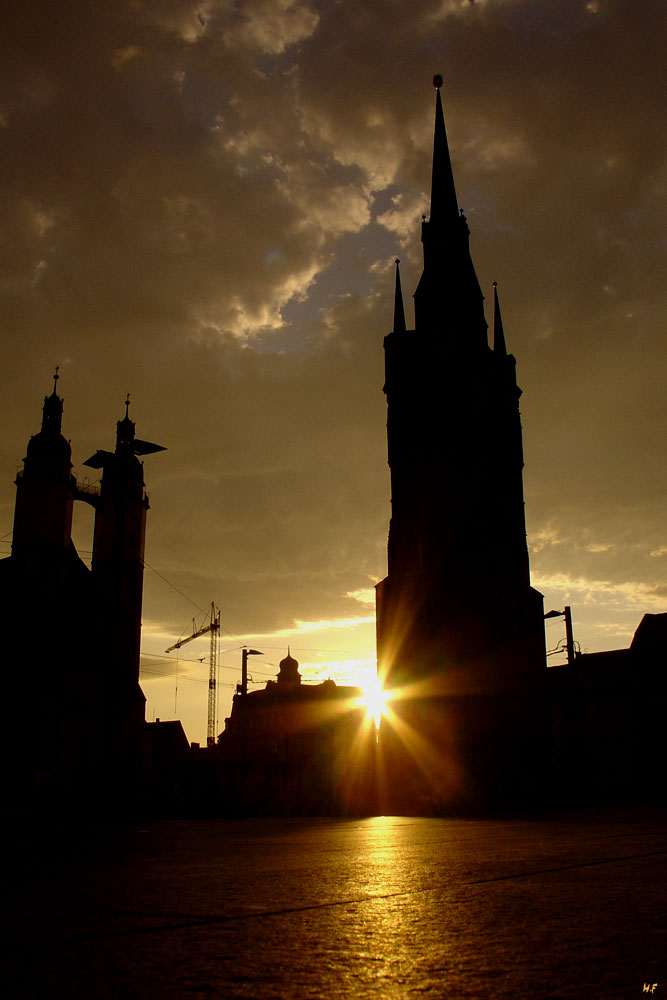 Abendlicher Marktplatz