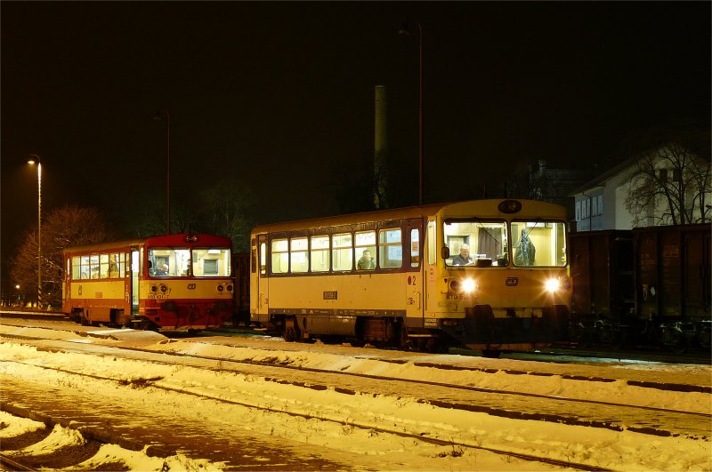 Abendlicher Nebenbahnanschluss