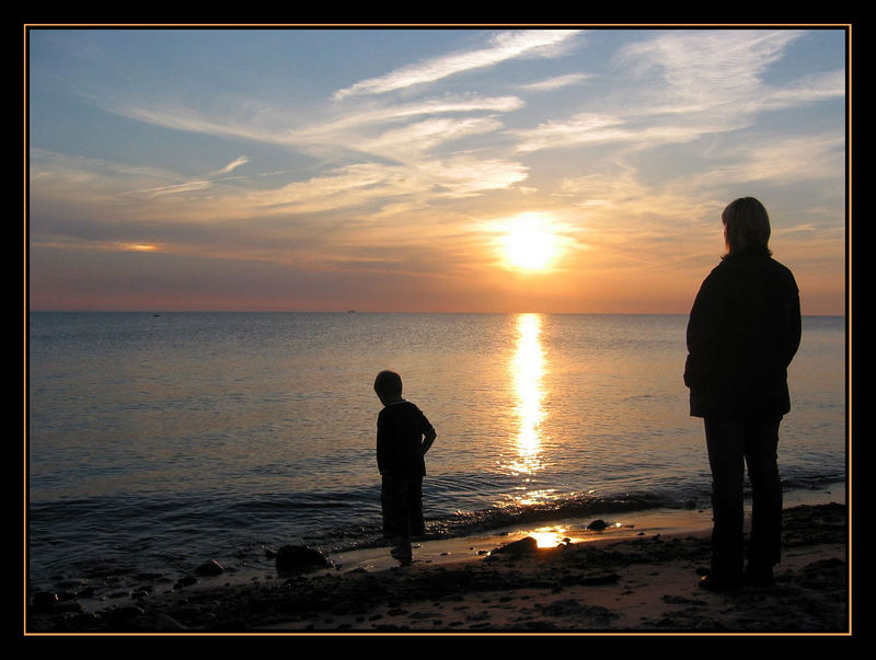 abendlicher Ostseestrand