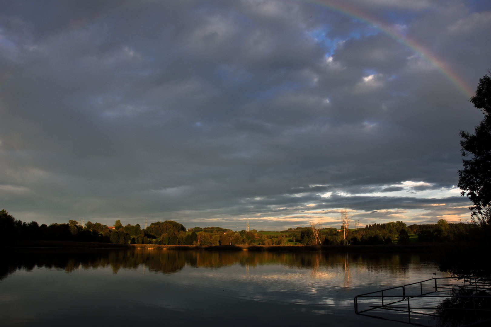 Abendlicher Regenbogen