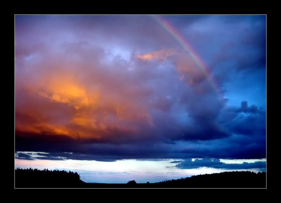 abendlicher Regenbogen