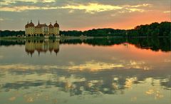 Abendlicher Rundgang ums Moritzburger Schloss...,