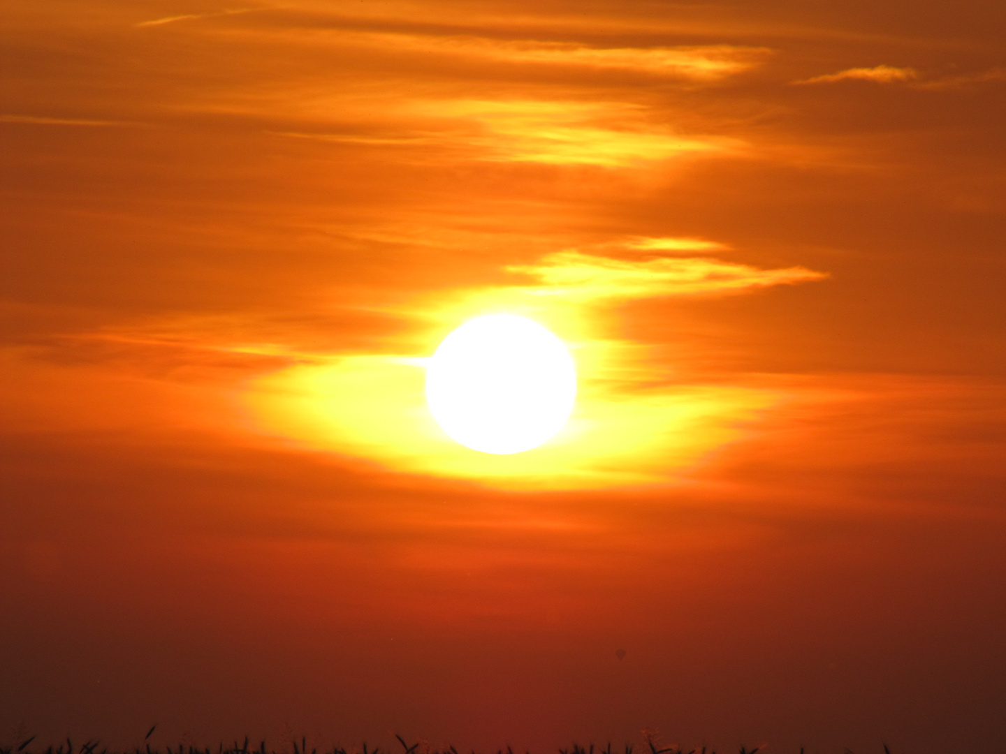 Abendlicher Sonnenuntergang