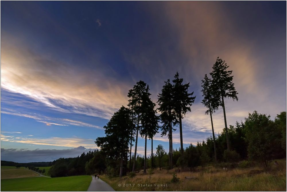 Abendlicher Spaziergang auf Hof Teiche