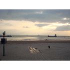 Abendlicher Strand. Vlissingen, Zeeland.