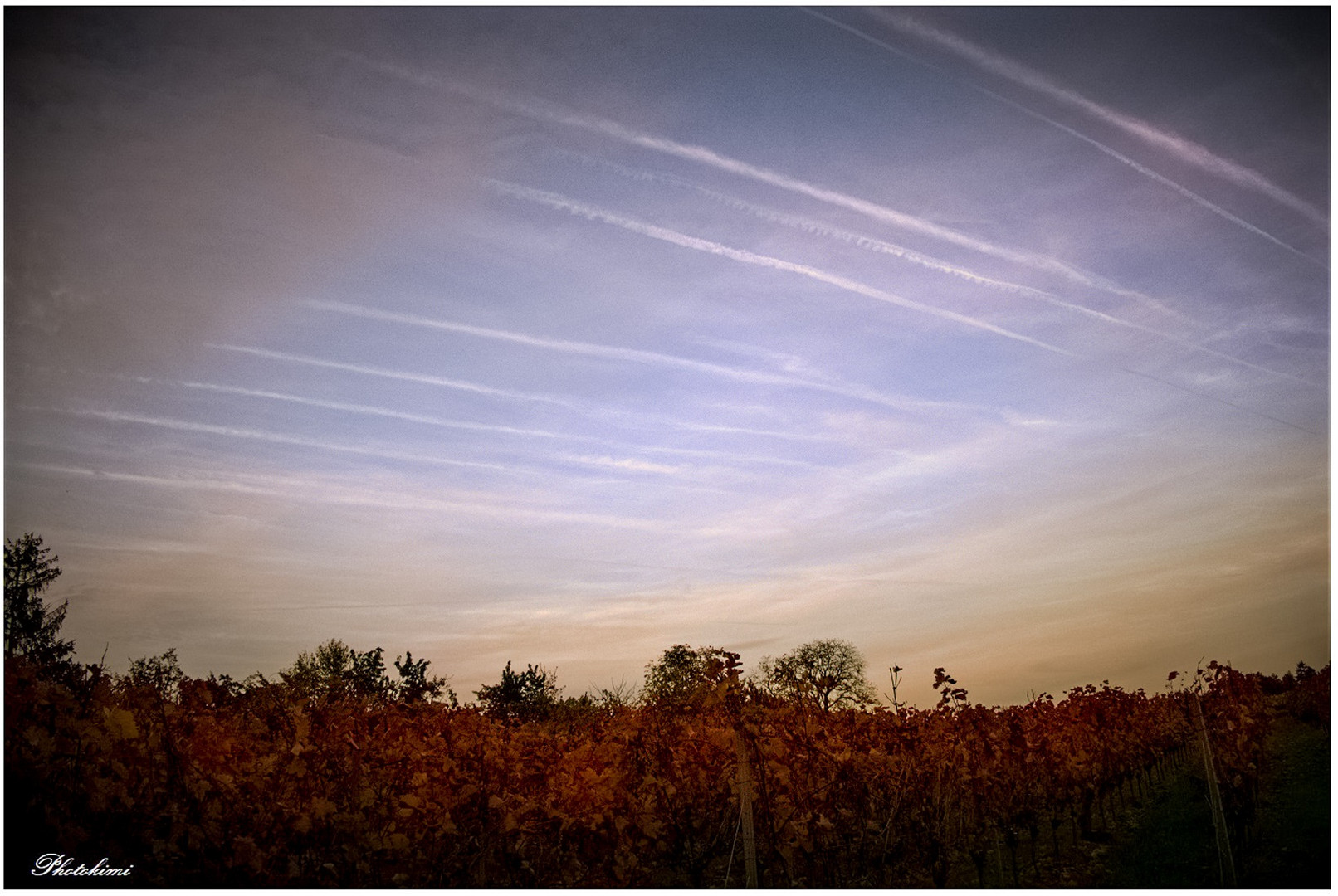 Abendlicher Streifenhimmel