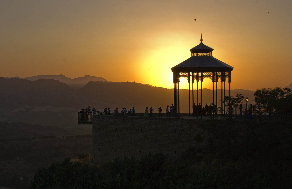 Abendlicher Tanz in der Serranía de Ronda