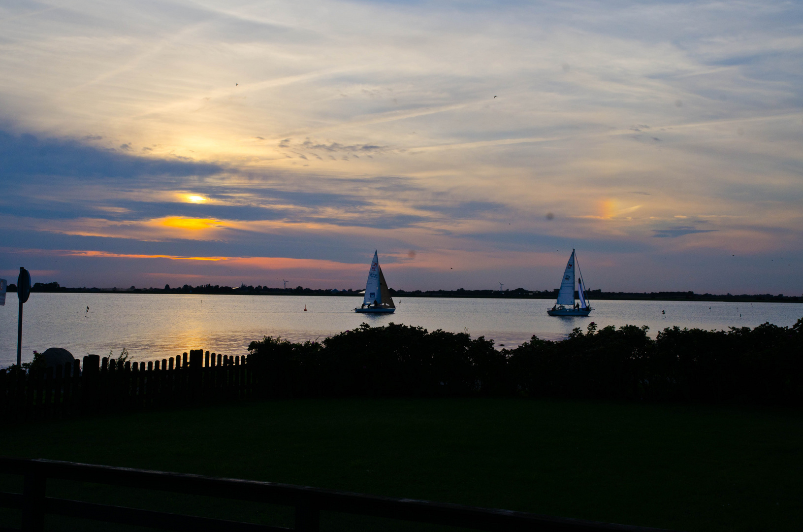 abendliches Einlaufen (Burg auf Fehmarn)