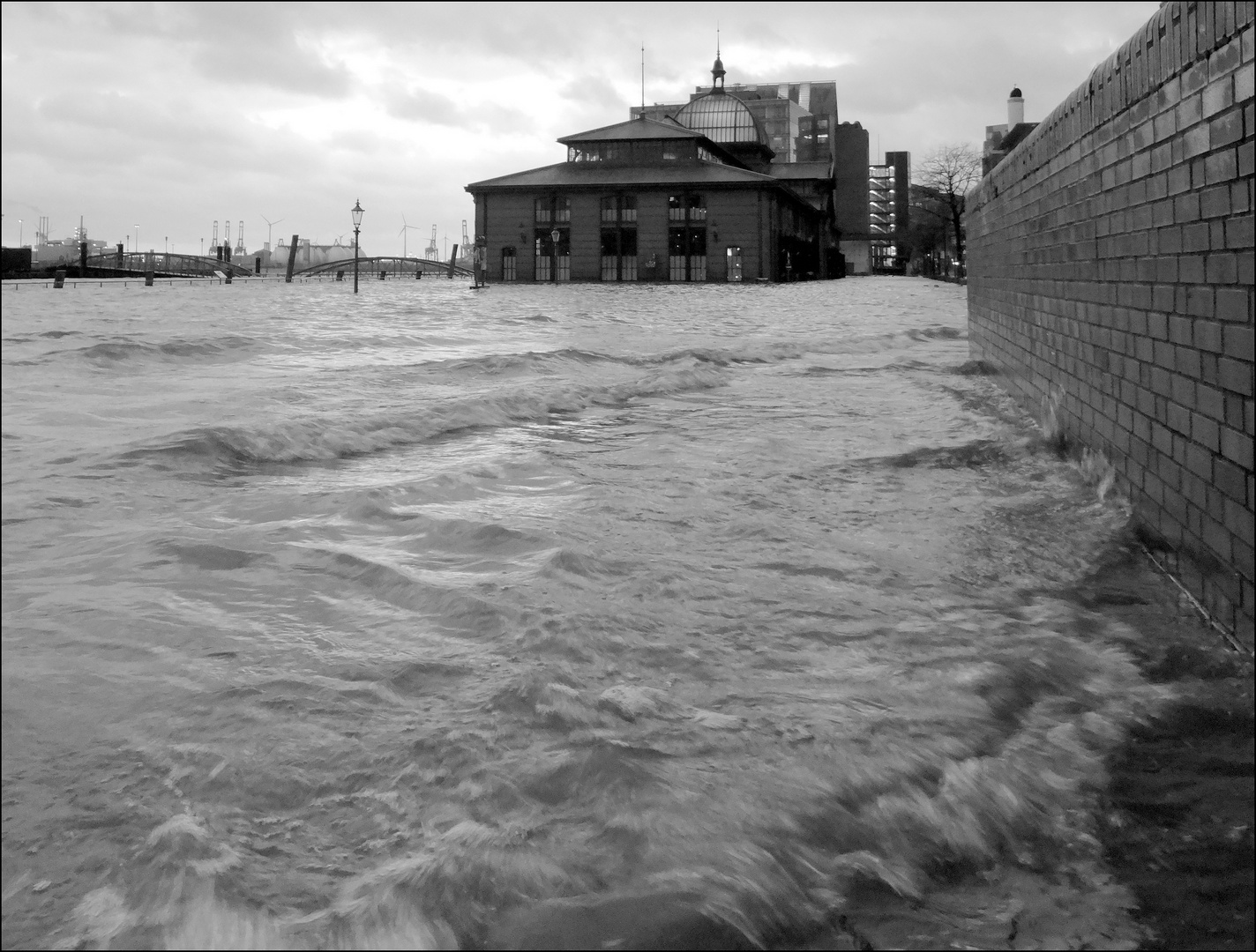 abendliches Hochwasser....