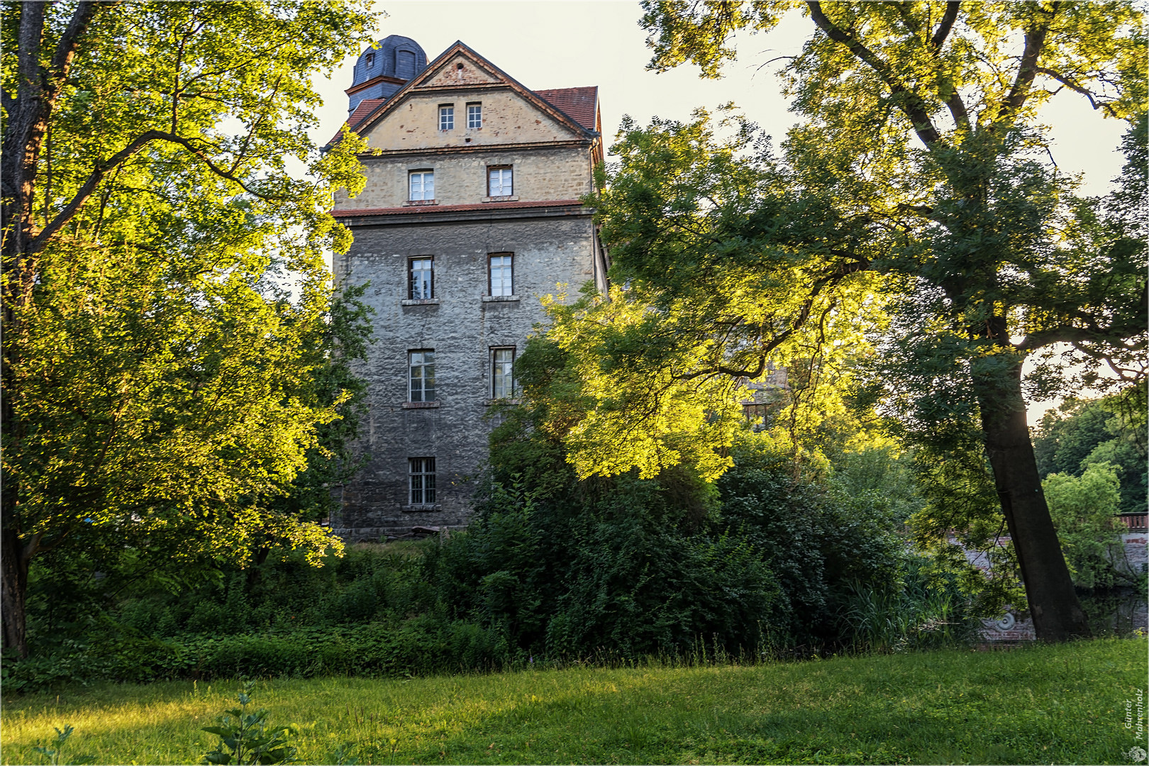 Abendliches Licht am Schloss Köthen