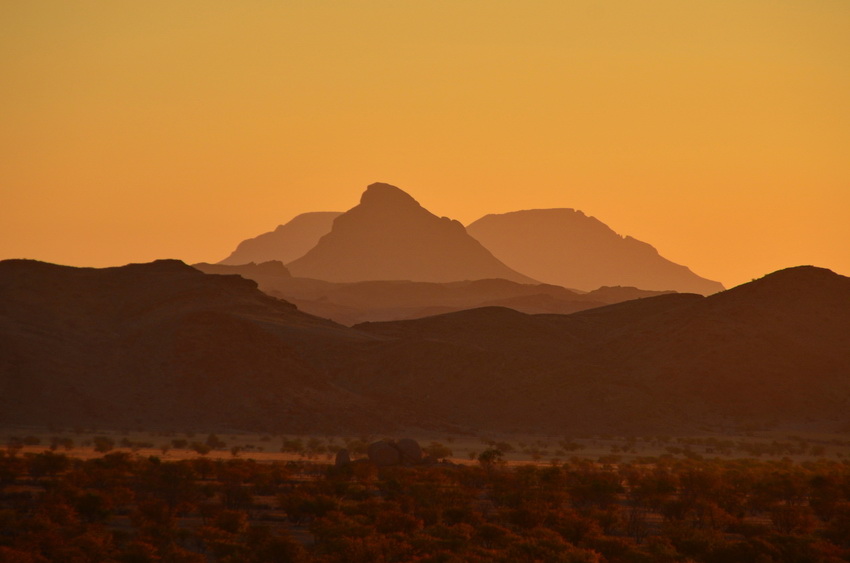 Abendliches Licht im Damaraland