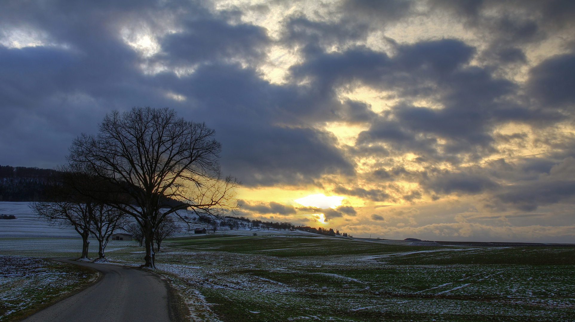 Abendliches Licht über der Region Fürstenberg