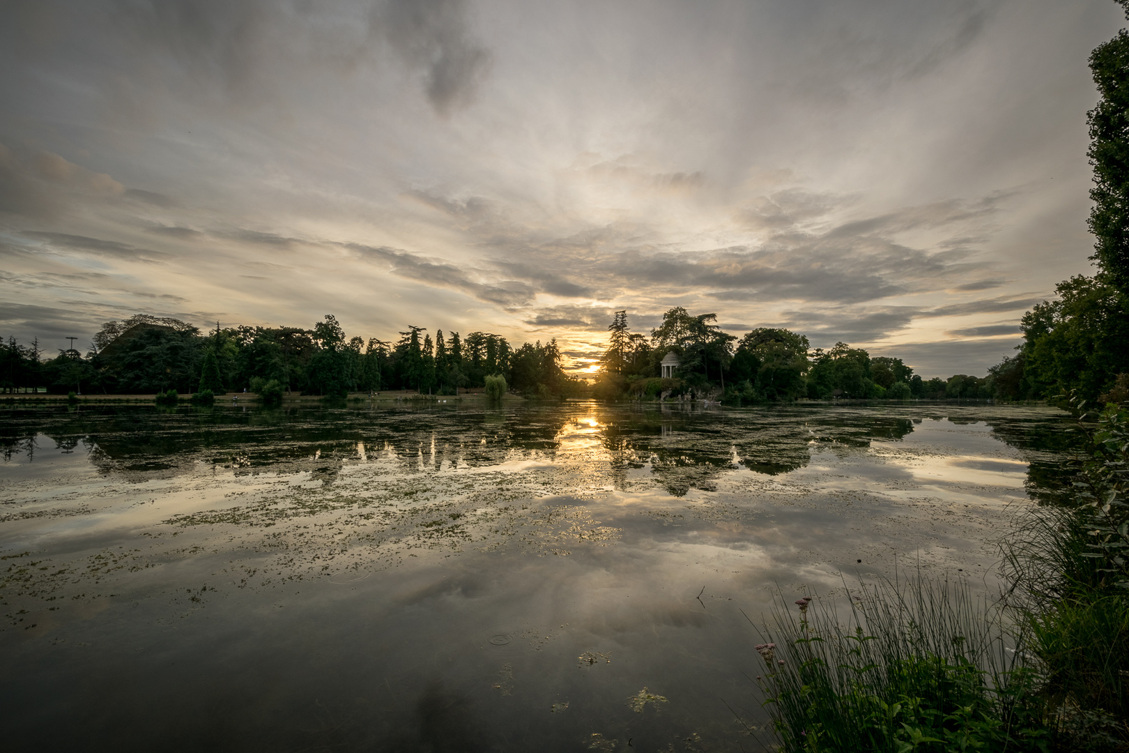 Abendliches Lichtspektakel