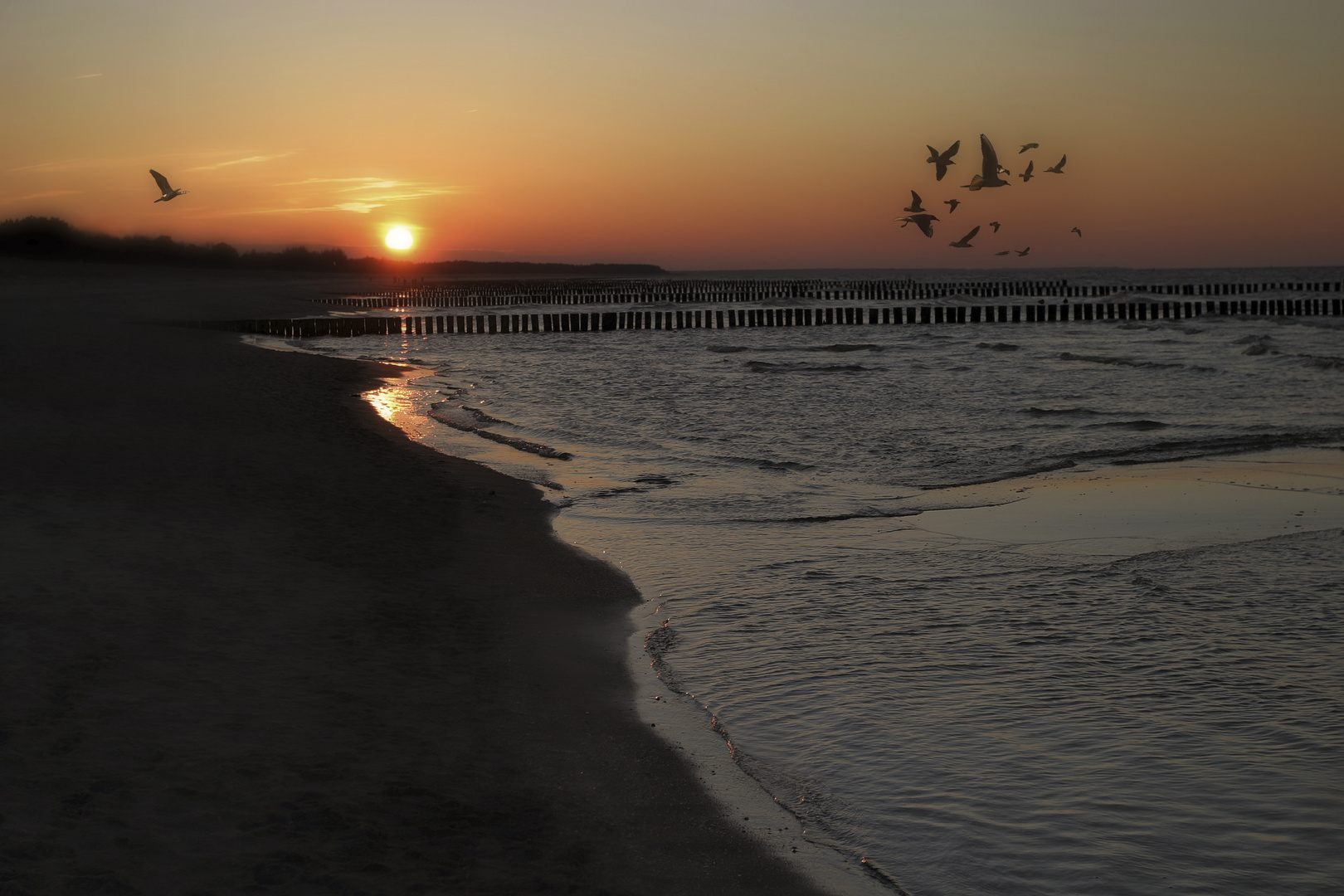 Abendliches Meer