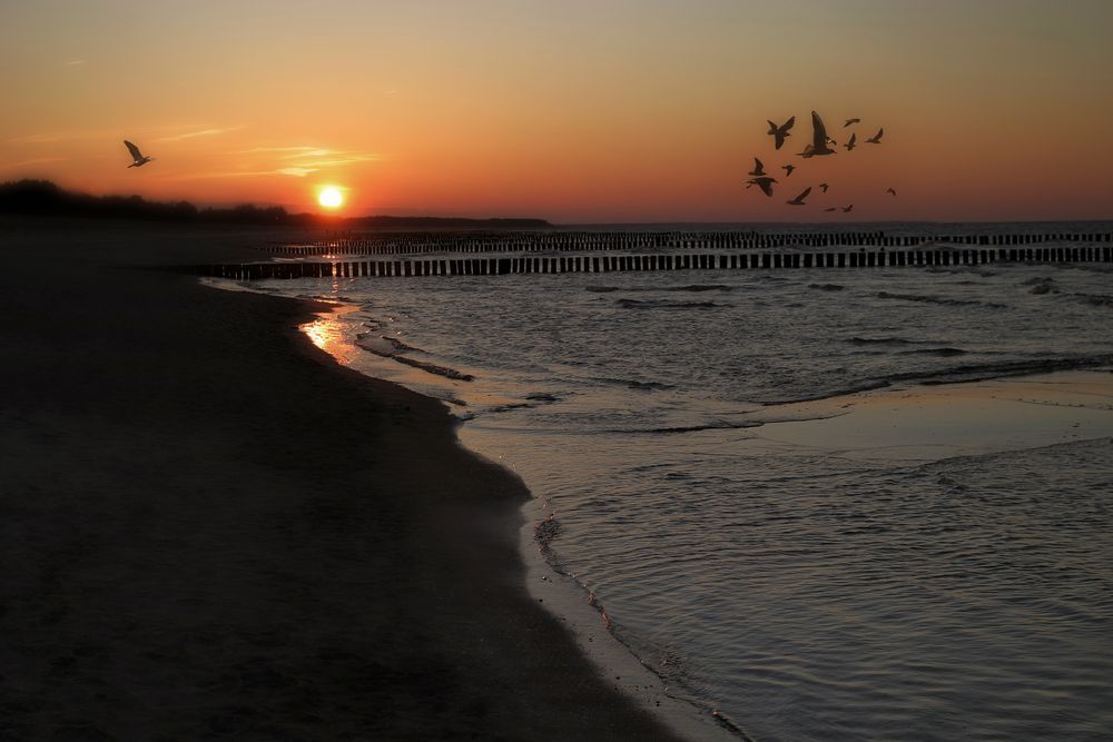 Abendliches Meer