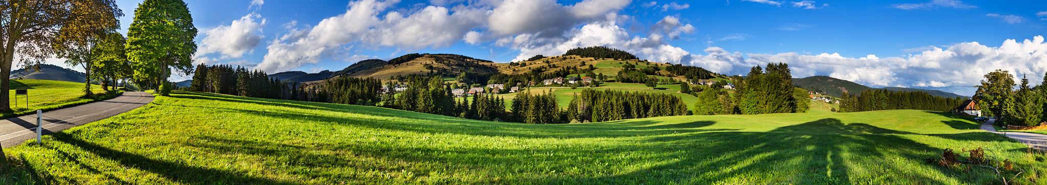 Abendliches Panorama bei Bernau im Schwarzwald