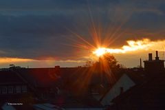 Abendliches Sonnenblinzeln