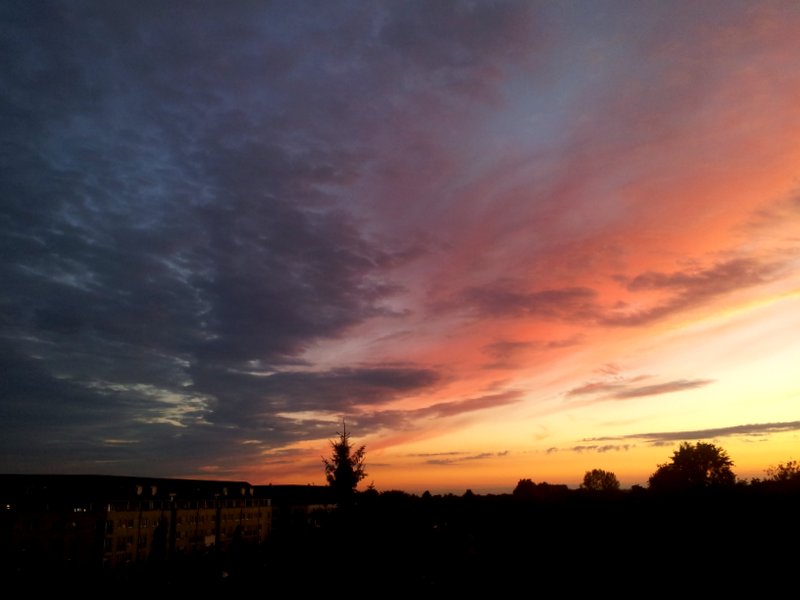 Abendliches Spätsommerschauspiel