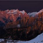 Abendliches Streiflicht in den Ampezzaner Dolomiten