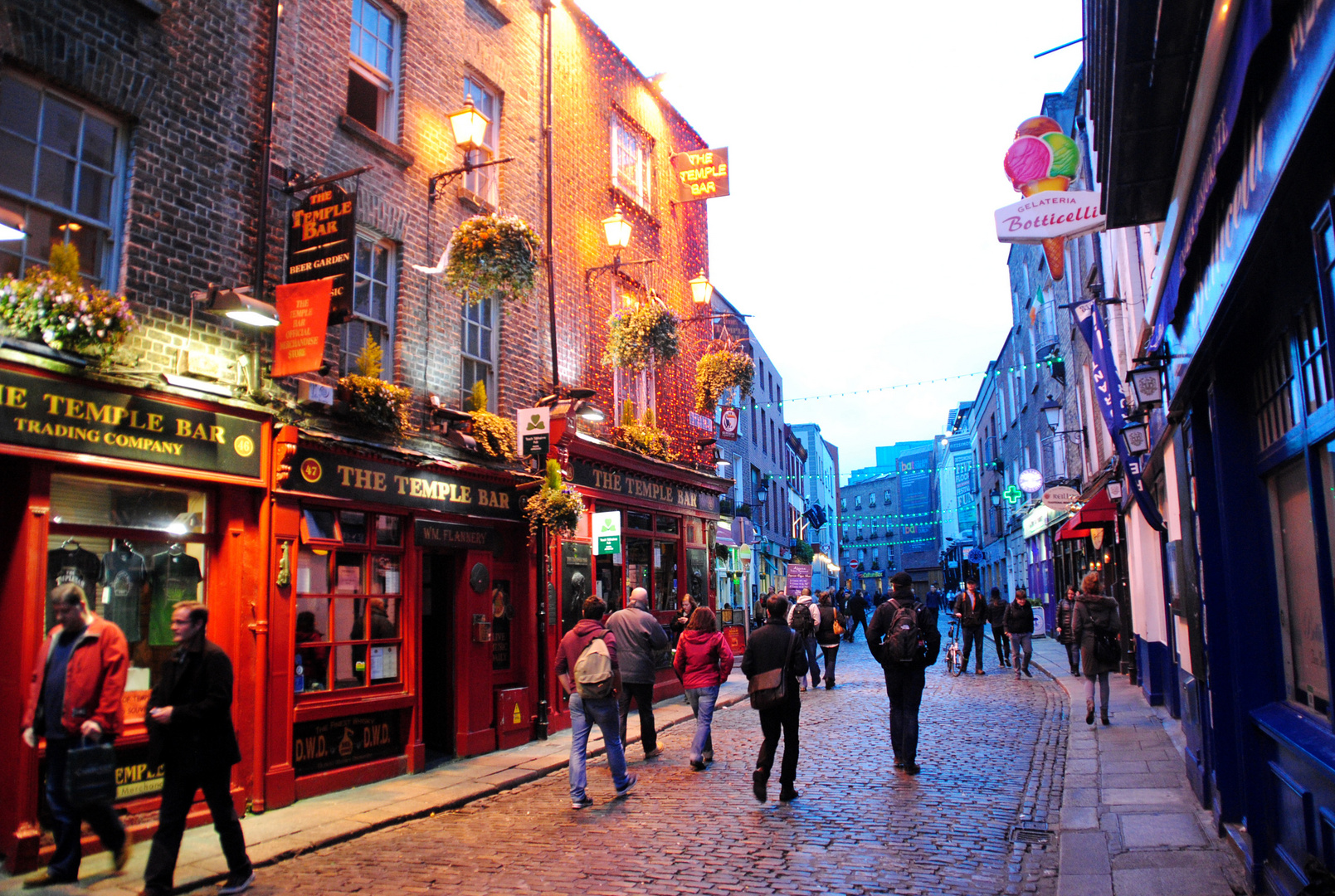 Abendliches Treiben in Temple Bar