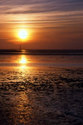 Abendliches Wattenmeer