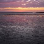 Abendliches Wattenmeer wartet auf die Flut