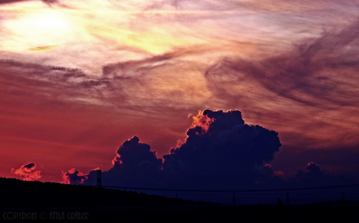 abendliches Wolkenspektakel