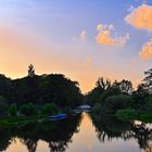 Abendlicht am alten Eiderkanal bei Kluvensiek