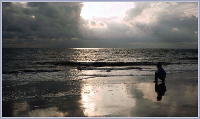 Abendlicht am Nordseestrand