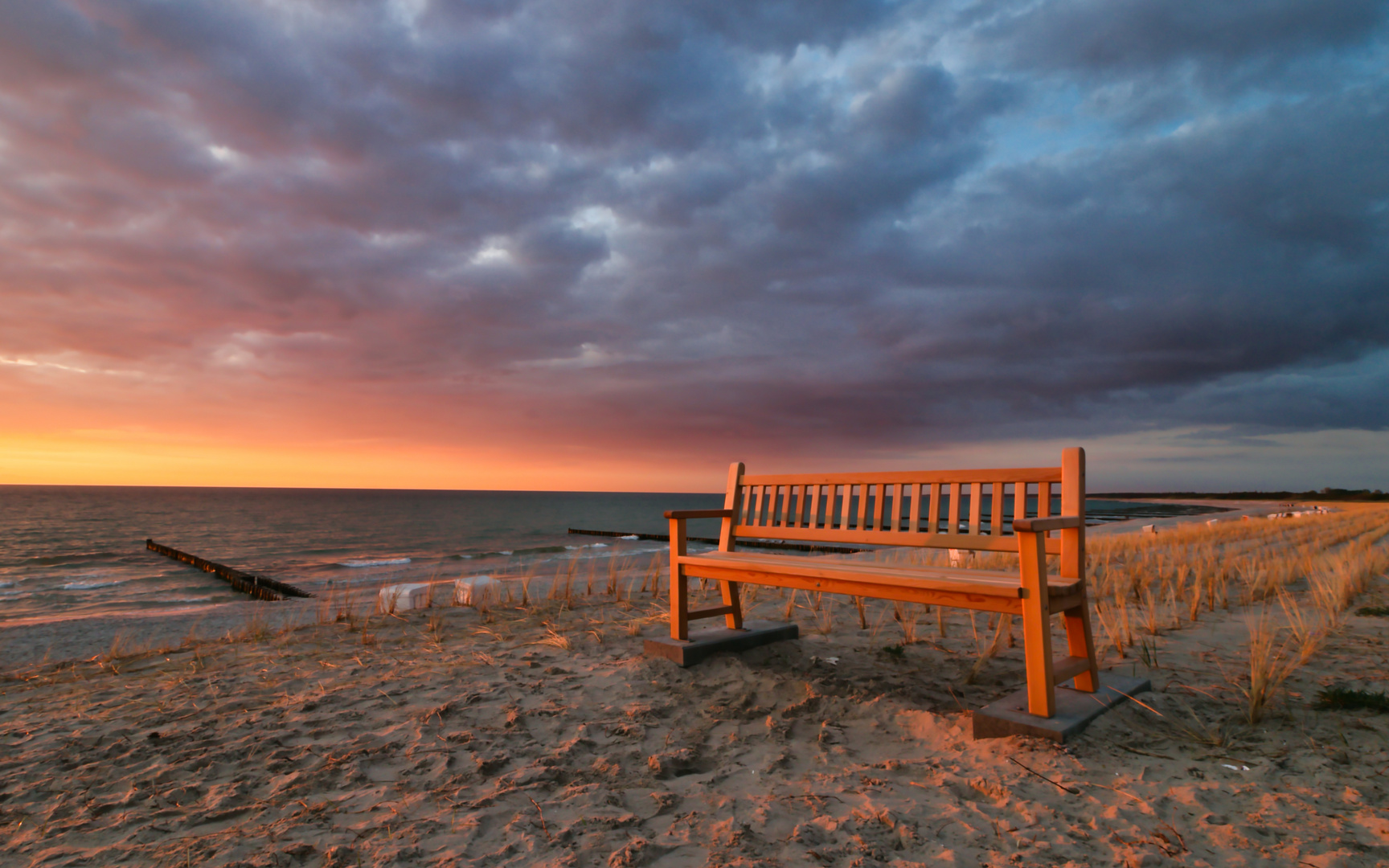 Abendlicht am Ostseestrand