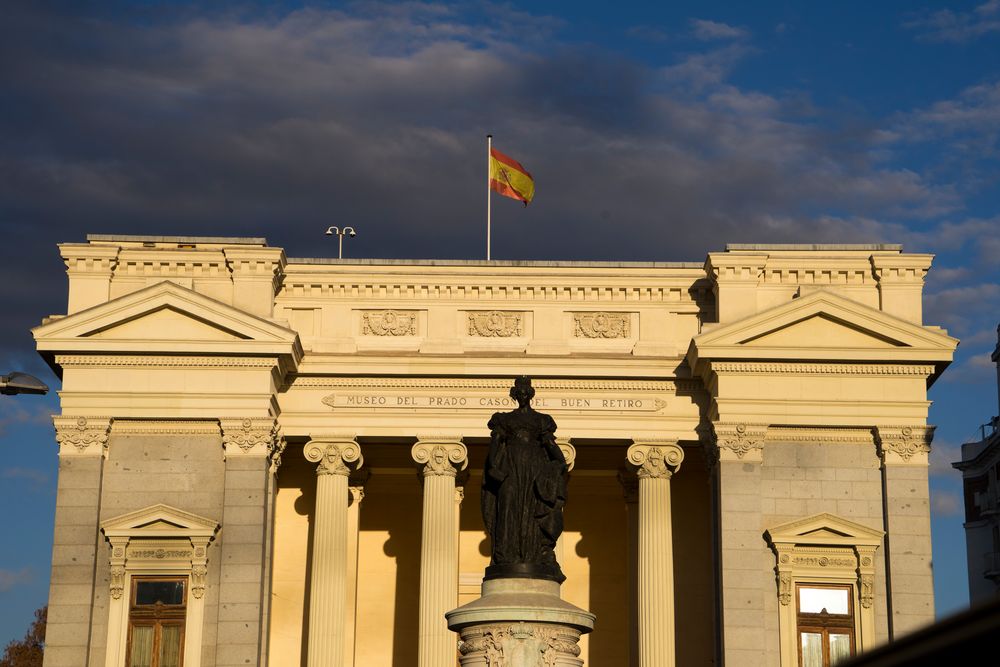 Abendlicht am Prado, Madrid