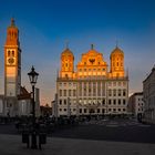 Abendlicht am Rathaus Augsburg