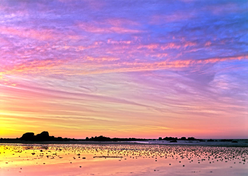 Abendlicht am Strand