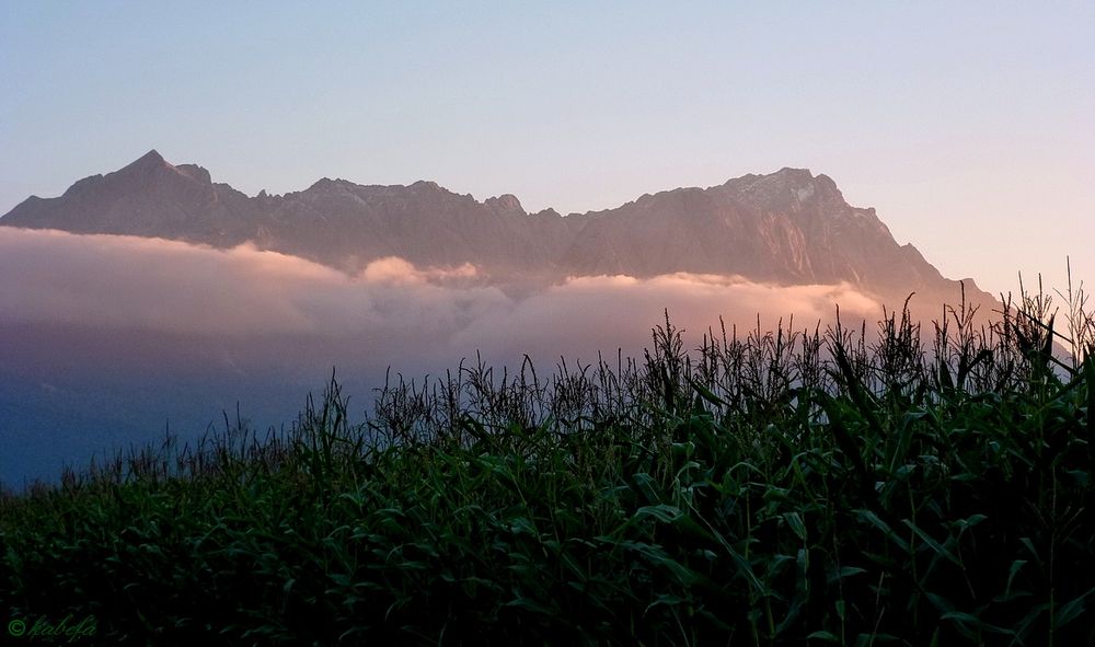 Abendlicht am Wetterstein...