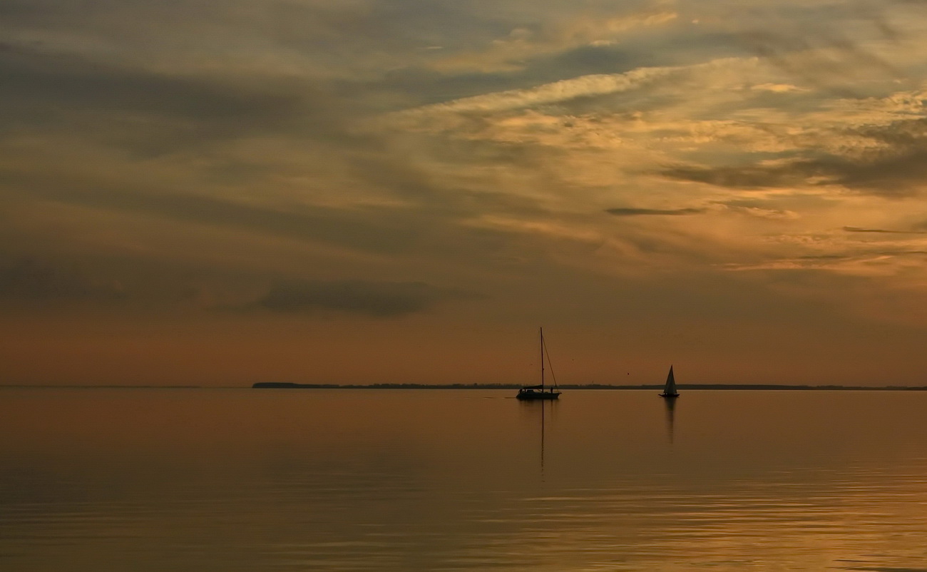 Abendlicht an der Goor, Lauterbach/Rügen