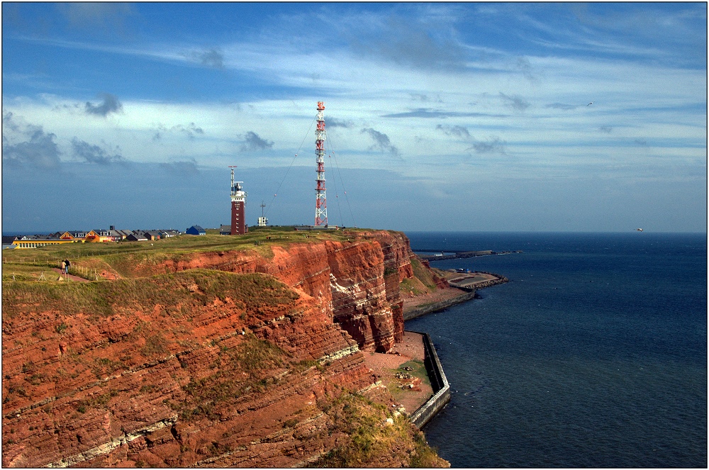 ... Abendlicht auf Helgoland ...